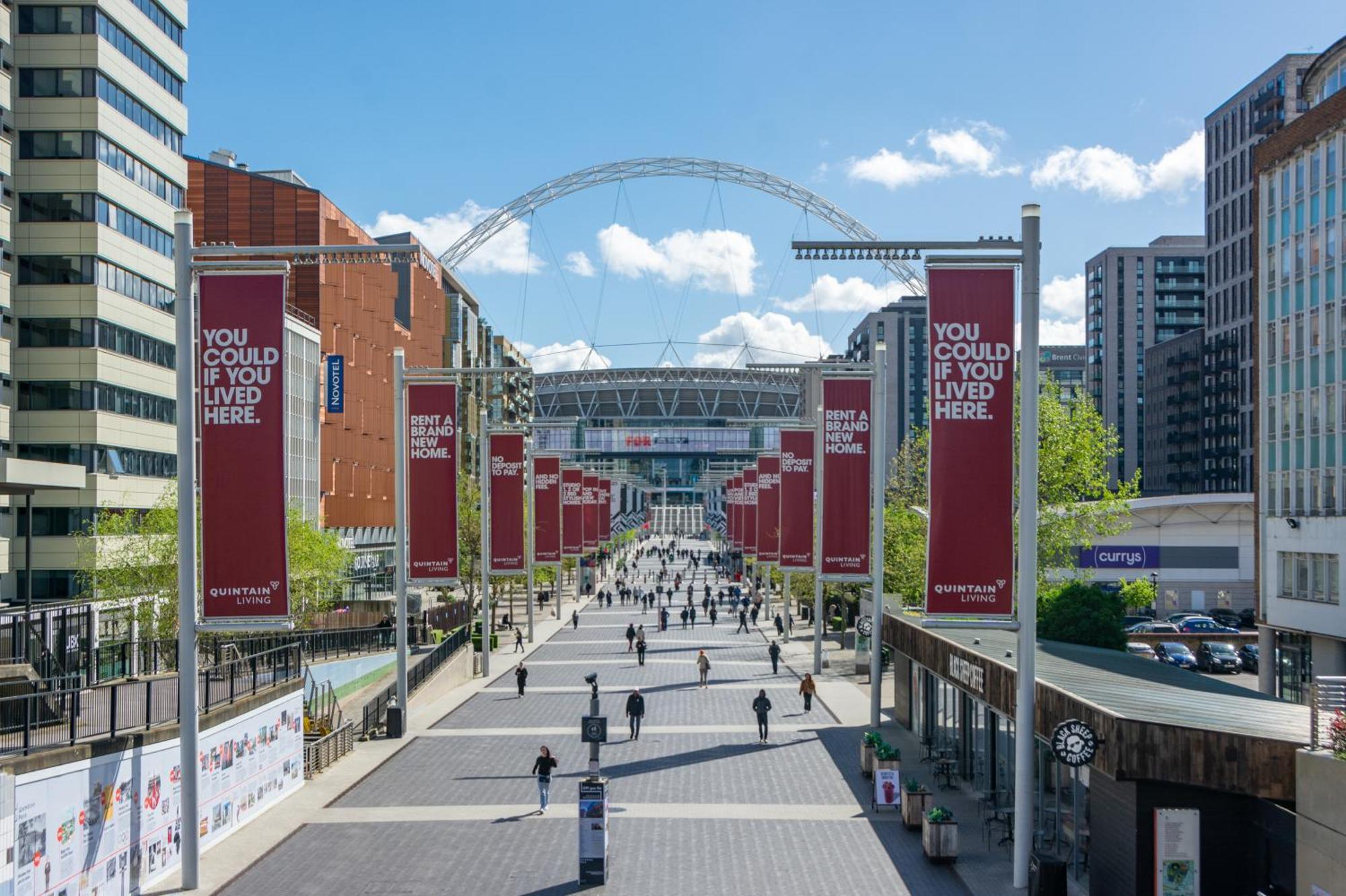לונדון Mysquare State-Of-The-Art 1 Bedroom Apartments Near Wembley Park מראה חיצוני תמונה